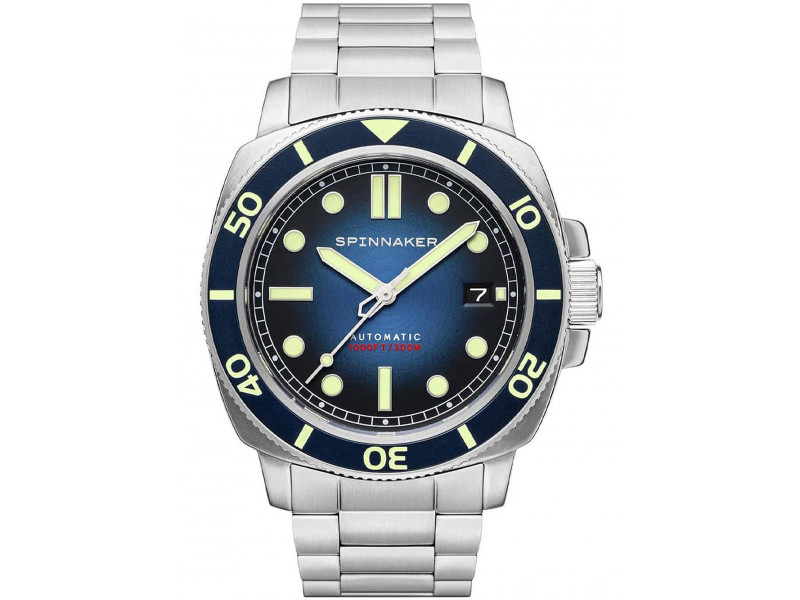 Spinnaker SP-5088-22 Hull Diver Automatic Mens Watch 42mm 30ATM